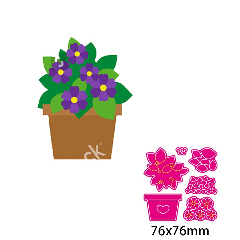 17 sorters krukväxt blommor gräs kaktusblad metall skär stansar bonsai aloe stencil för gör-det-själv scrapbooking kort dekoration: 15