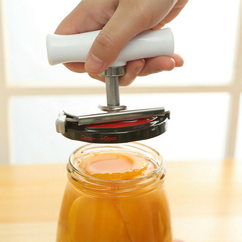 Jar Opener Veiligheid Rvs Opener Glas Creatieve Kan Flesopener Verstelbare Hand Handmatige Eenvoudige Gadget