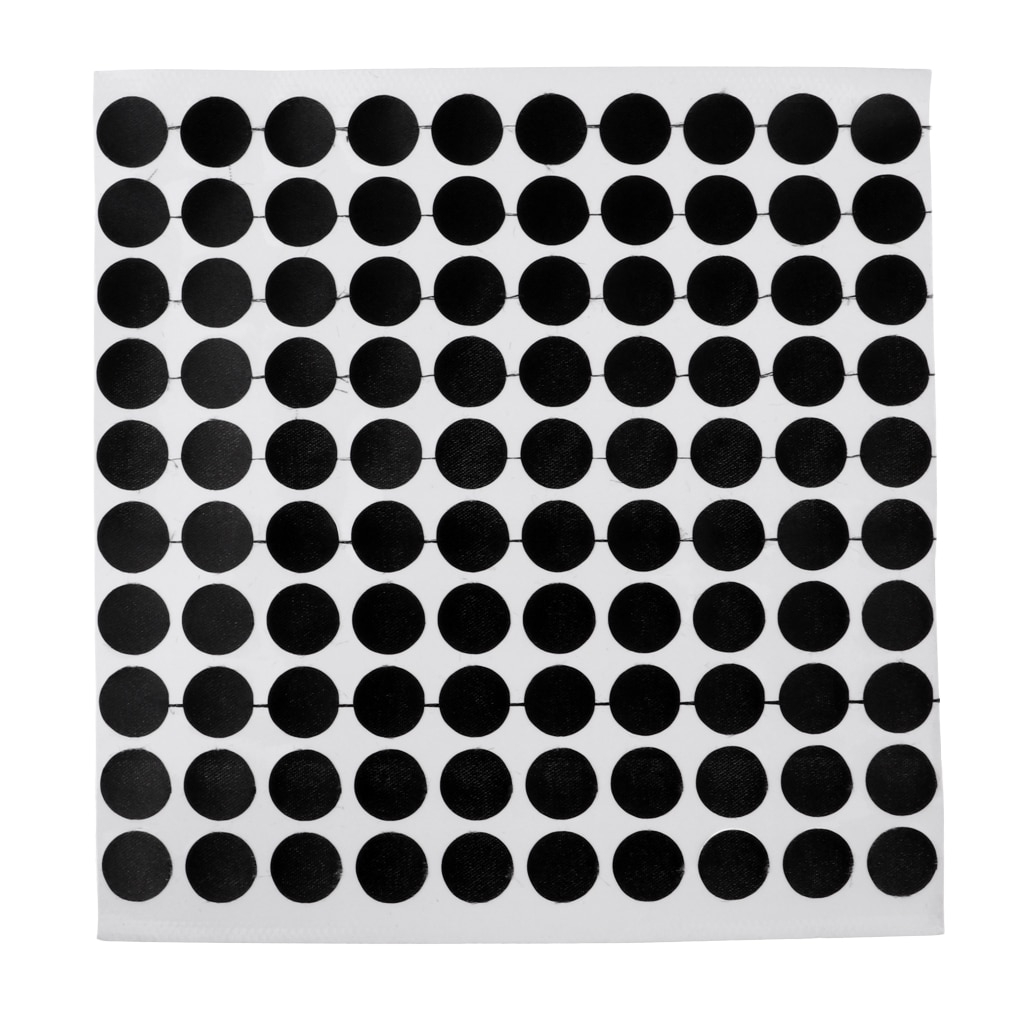 Set of 100 Black Snooker Pool Table Spots Marking Stickers - Self Adhesive