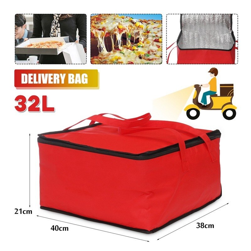 Waterdichte Geïsoleerde Tas Koeltas Isolatie Vouwen Picknick Draagbare Ijs Voedsel Thermische Zak Voedsel Levering Zak Pizza Tas
