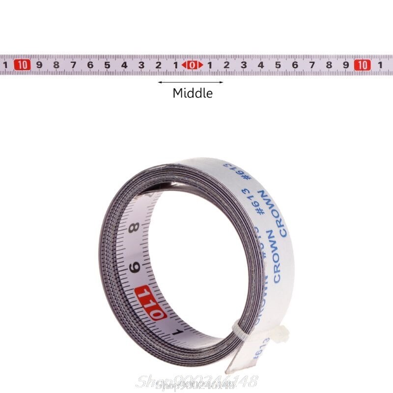 Miter Saw Track Tape Measure Self Adhesive Backing Metric Steel Ruler 1/2/3/5M Jy28 20: Middle to both sides / 3M