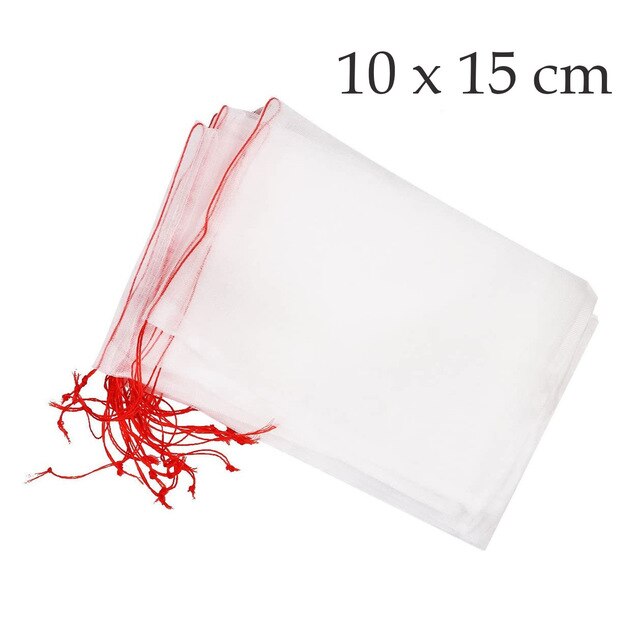 Netting Bags Garden Fruit Barrier Cover Bags for Grape Fig Flower Seed Vegetable Protection from Insect Mosquito Bug Garden Tool: 15x10cm