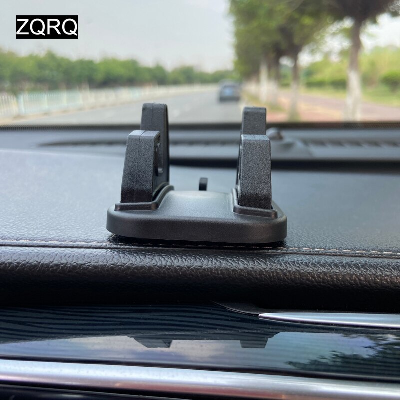 Auto Telefoon Houder Navigatie Ondersteuning Met 360 Graden Rotatie Dashboard Plakken Universele Stand Beugel Voor Mobiele Telefoon: Black