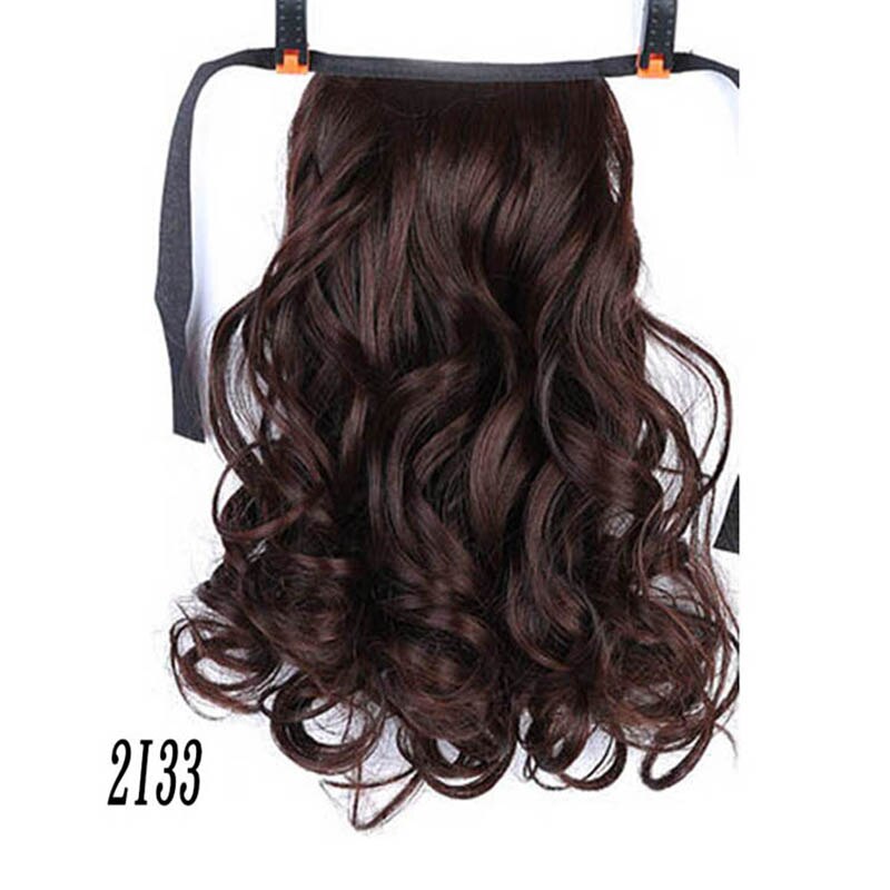 XUANGUANG Curly Hair pieces High temperature and heat resistance Ponytail Hair Extension Wavy Hair headwear: 2I33