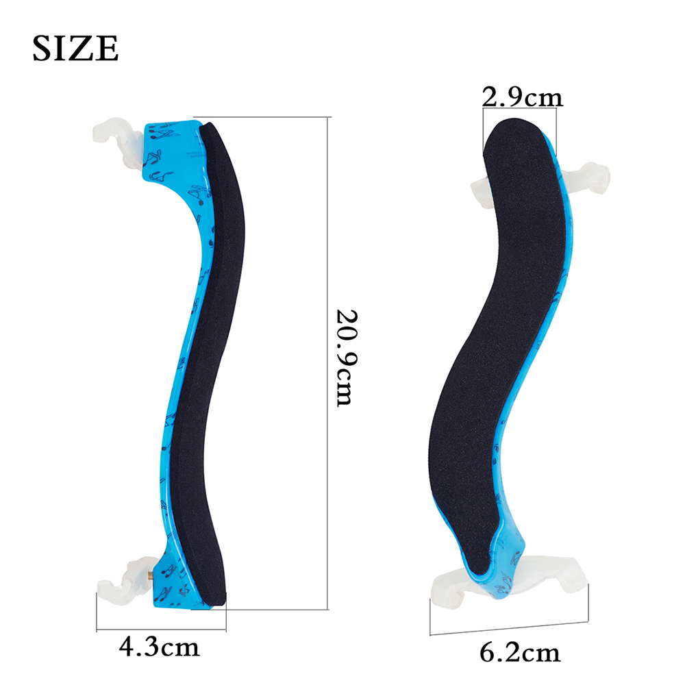Irin 3/4 4/4 viool houten schoudersteun esdoorn siliconen blauw verstelbare schoudersteun viool schoudersteunen