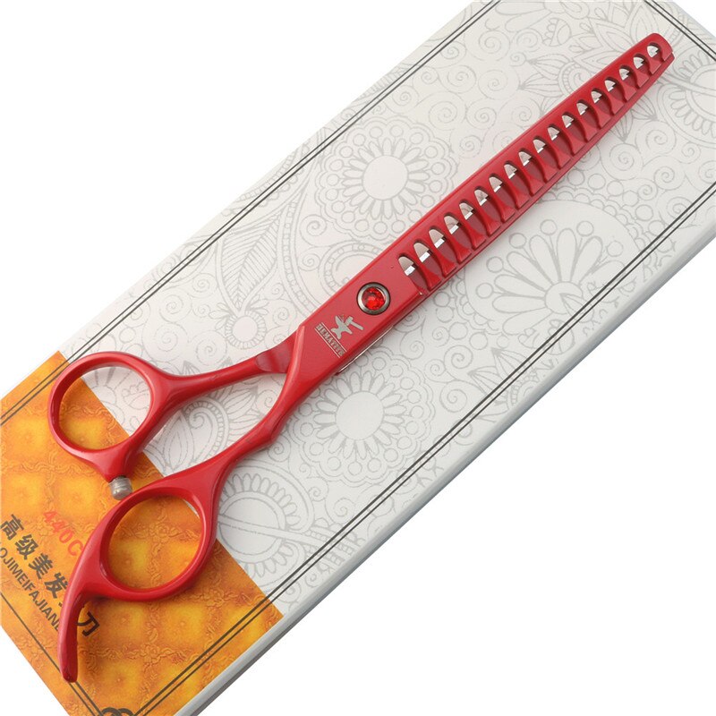 7 inch pink family hairdressing scissors hair scissors Japan 440C cutting and Thinning scissors set