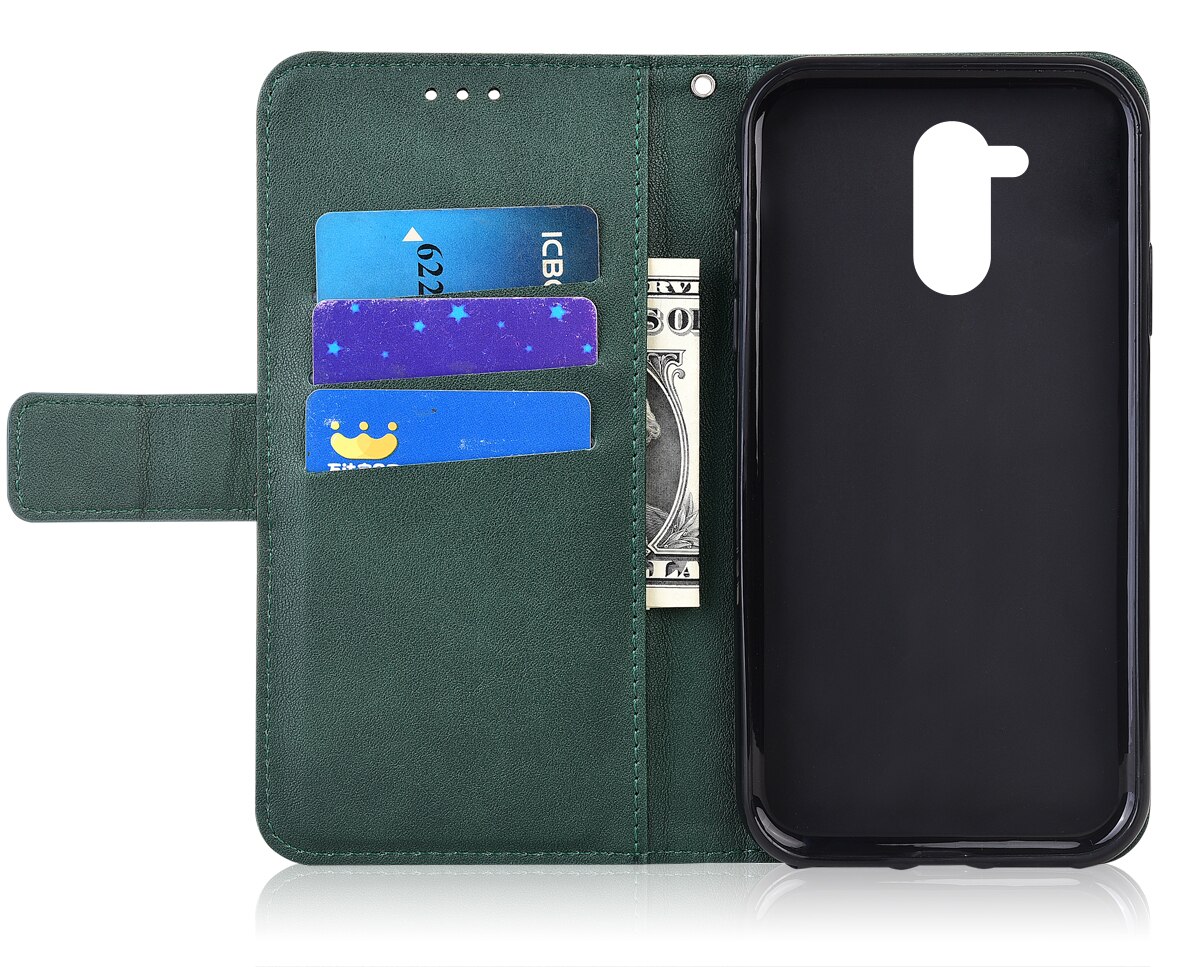 Luksusowy odwróć portfel skórzany pokrowiec robić Huawei Honor 6A DLI-TL20 DLI-AL10 5 ''magnetyczna książka chroń telefon tylna okładka