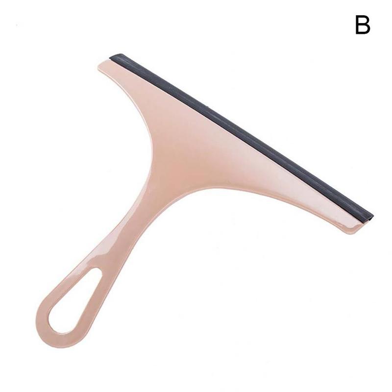 Rubber Window Wiping Glass Cleaning Tool Kitchen Bathroom Gadget Door Non-slip Accessories Floor Removing Water Home Wiper Y0A6: light pink