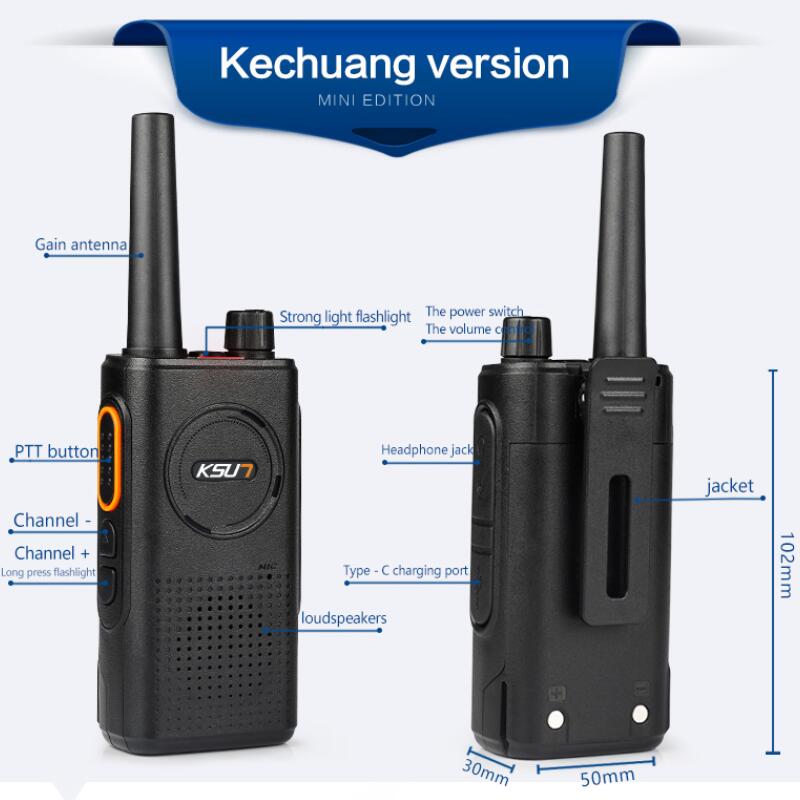 KSUN X-30XKB Mini walkie-talkie ricetrasmettitore Fm professionale Uhf Radio bidirezionale portatile Radio Radio talkie-walkie Wireless