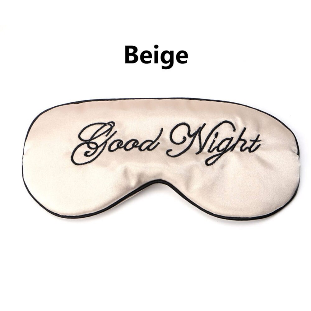 Cute Soft Mask Sleep Relax Aid Eye Mask Eye Shade Cover Comfort Health Blindfold Padded Shade Nap Shield Eye Care Travel: Beige