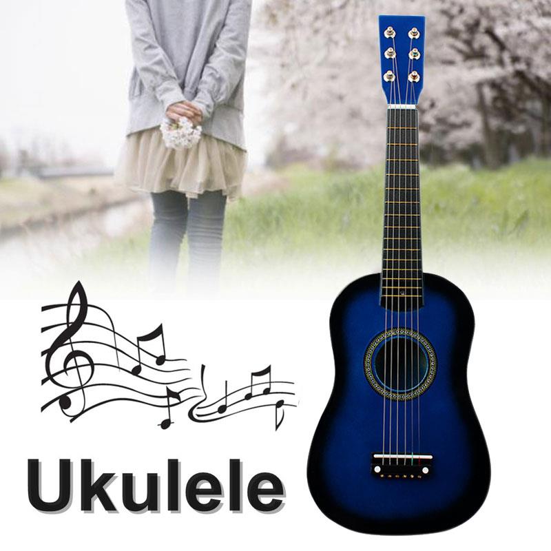 Intellektuelle børn guitar børn legetøj guitar 6 strenge studerende ukulele undervisning akustisk guitar robust hands-on evne