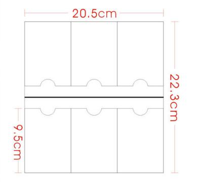 Midori standard s 'Viaggiatore taccuino PVC Tasca Della Chiusura Lampo Sacchetto di Raccolta Trasparente Pocker con I Titolari di Carta Cartella Archivio: Business Card stile