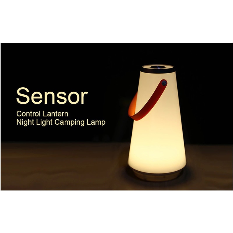 Usb genopladelig touch -kontrol camping nødlys natlampe dejlig bærbar trådløs natlys håndlampe