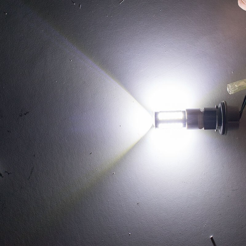 2 kpl  t20 7440 w21w wy21w 33 smd 5730 5630 led-auto keltainen keltainen suuntavilkkupolttimo punainen jarruvalo valkoinen automaatti peruutusvalot 12v 2x: Valkoinen