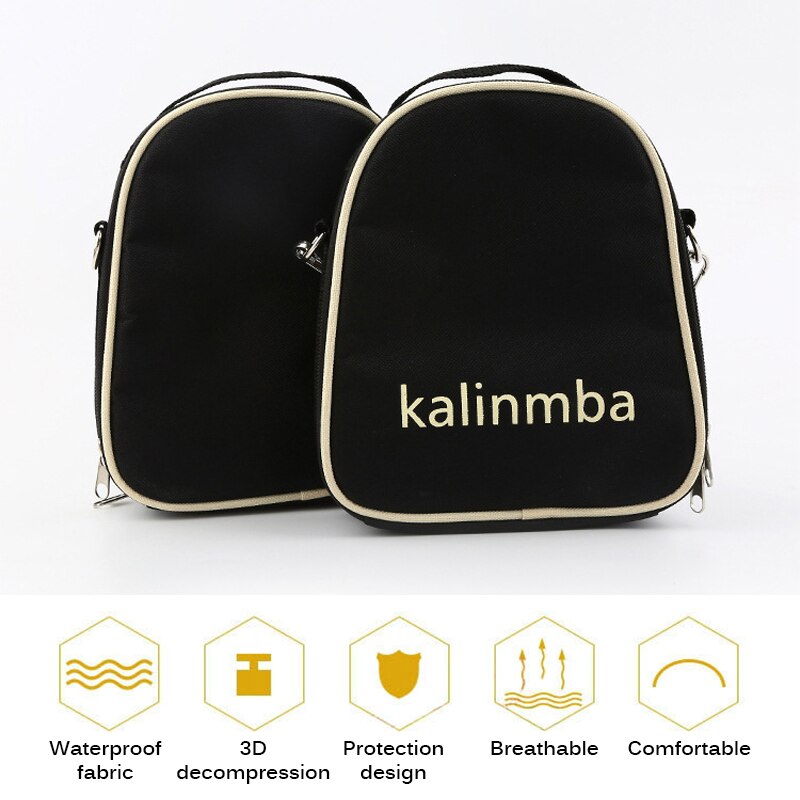 17 / 10 Key Universele Opslag Schouder Draagbare Tas Duim Piano Kalimba Mbira Soft Case Oxford Doek Binnenkant Katoen