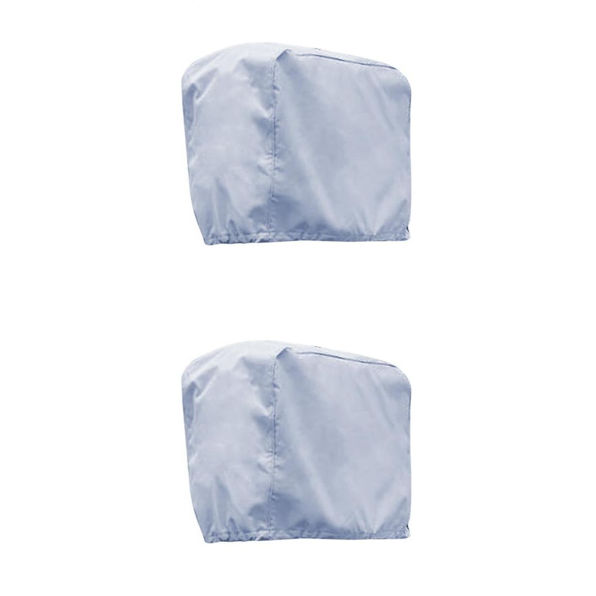 2 Pieces Outboard Motor Boat Engine Protector Cover 63x35x52cm&amp;48x27x37cm