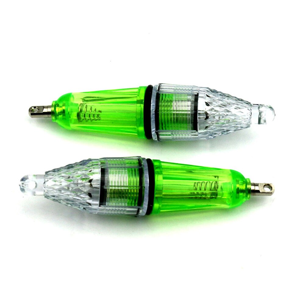 Fiskeri farverig lampe elektronisk lyspind førte natfiskeri fiskindsamling tiltrækker lampe attraktiv tiltrækker vandtæt: Grøn sektion 2