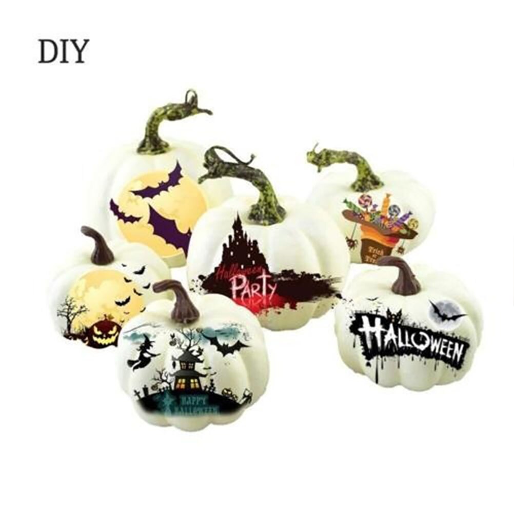 6PC Halloween Artificial Mini Foam Pumpkin Simulation Prop Garden Party Decor DIY Craft