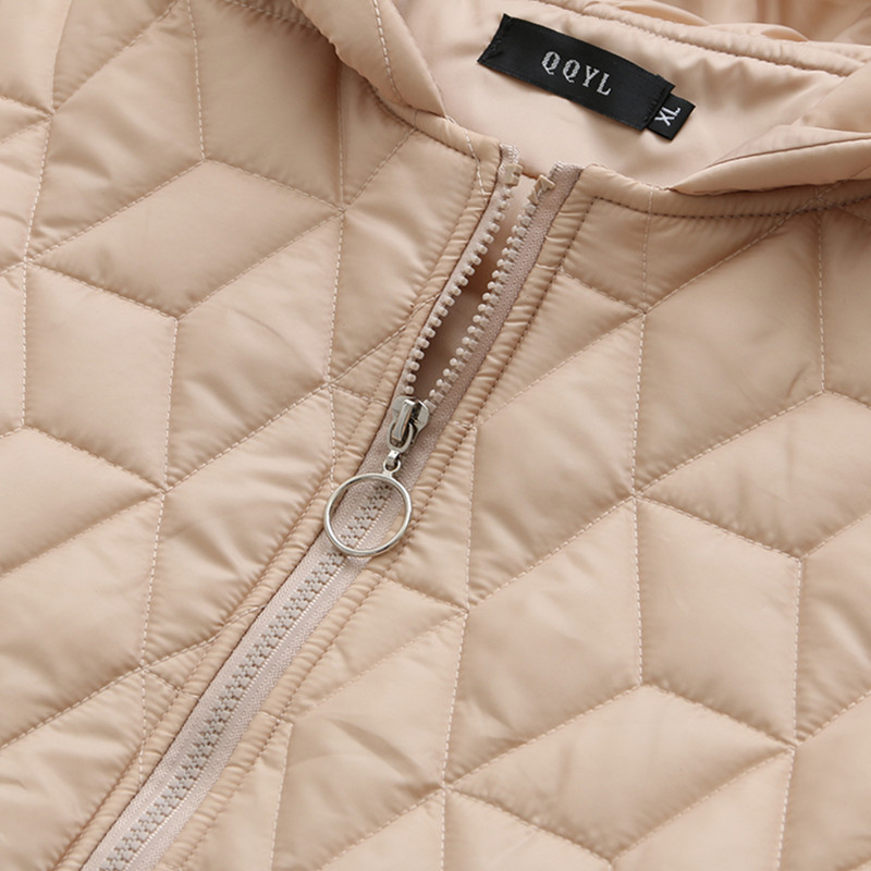 Abrigo de para mujer, Parka fina informal a prueba de viento, chaquetas largas con capucha para mujer, de Primavera y otoño,