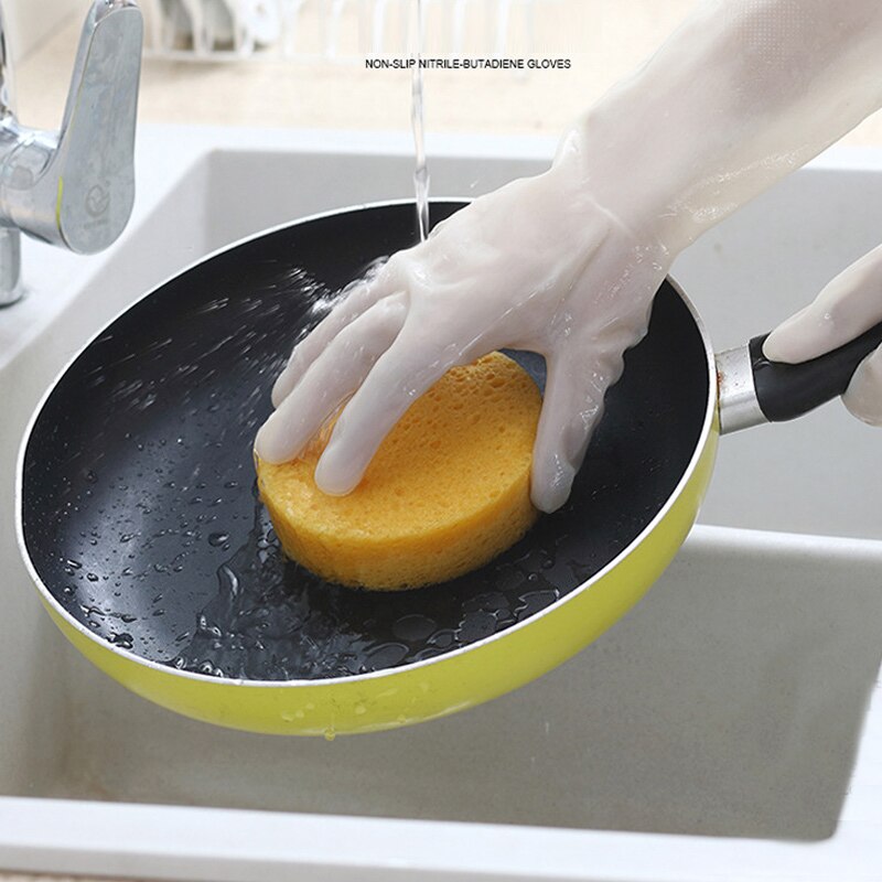 Beständig Fett Lösungsmittel Nicht-slip Küche Dish Waschen Haushalt Reinigung Scratch Beständig Handschuhe