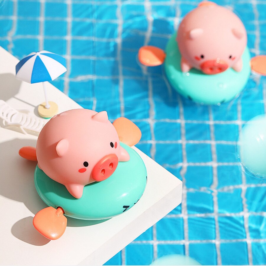 1 Pc Bad Toy Leuke Cartoon Dier Klassieke Baby Water Speelgoed Bad Drijvende Water Klassieke Speelgoed Knorretje Vis
