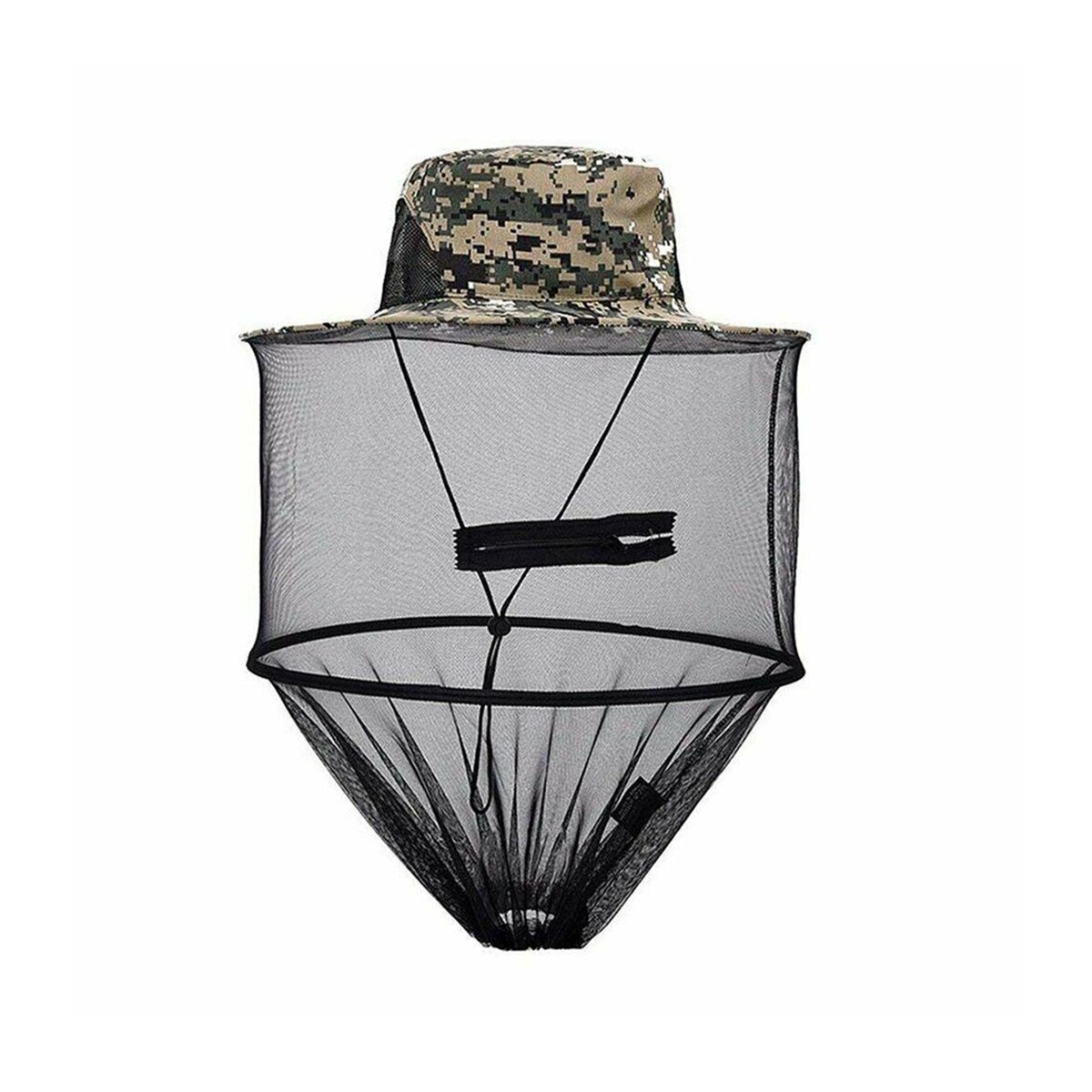 1pc bijenhoeden camouflage netten voor klamboe hoed buiten muggenmuts insecten vishoed masker buiten zonnescherm hoes: Stijl 03