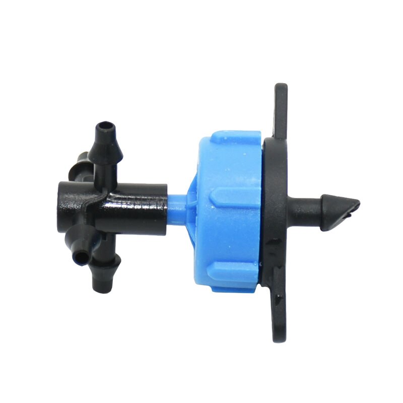 8L Dripper water splitter 4-way Cross arrow dropper water debit drip irrigation Pressure Compensating Emitter 10PCS