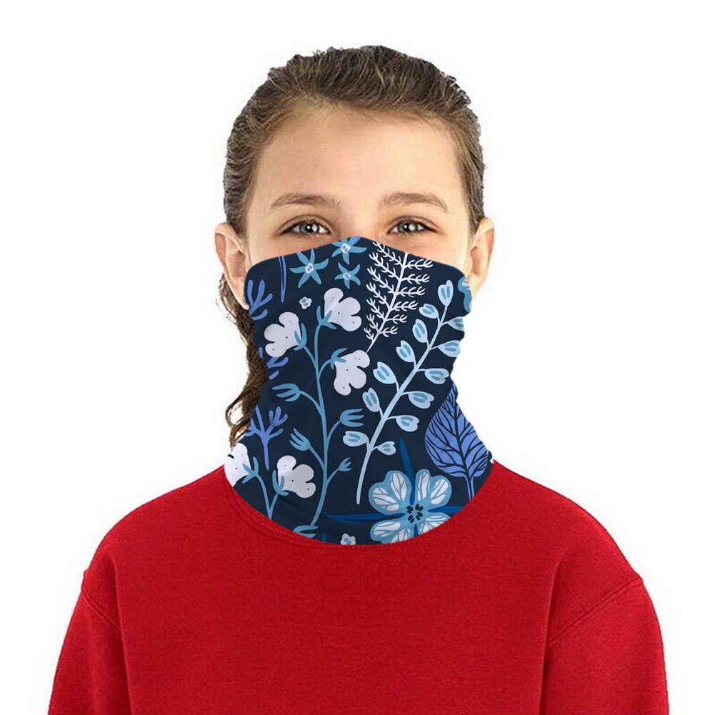 Flower Petals Kids Head/Face/Mask Neck Bandana Scarf Dual-use Magic Tube HeadScarf Cycling Sport Headwear Turban Balaclava: J