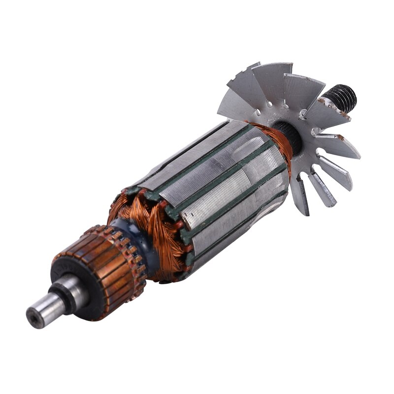 Drive Shaft Electric Planer Armature Rotor,Anchor Stator Bearing Carbon Brush Parts for Makita N1900B 1900B