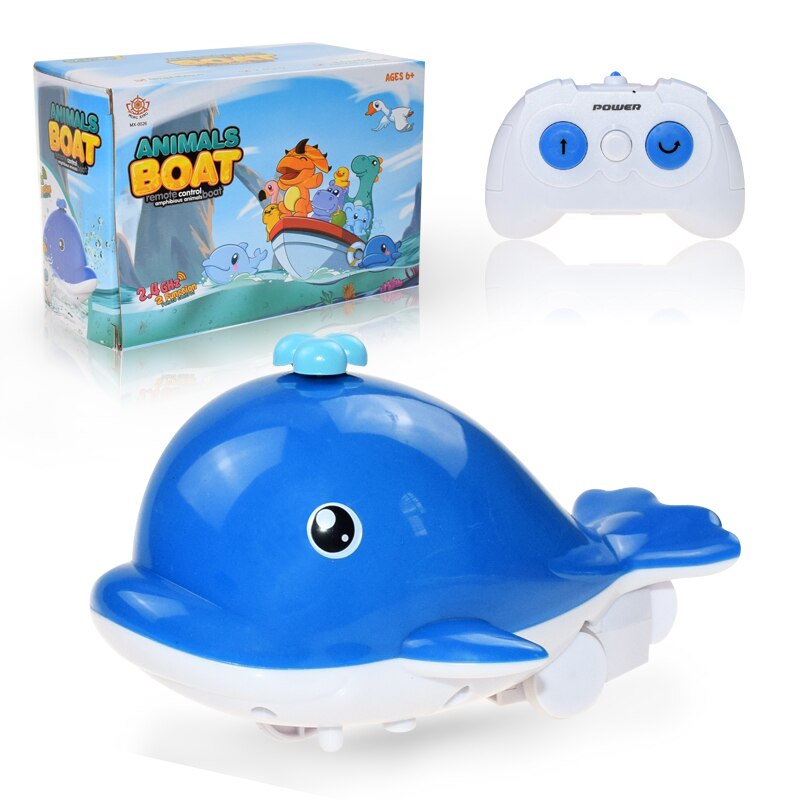 Two Types Of Remote Control Amphibious Cartoon Remote Control Boats Are Randomly Issued Without Batteries Water Animal Boat