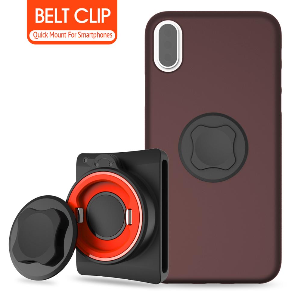 Universal Belt Clip Phone Holder with Quick Mount for iphone 11 pro XsMax 8 Plus 7 for Samsung Galaxy Note 8,S8 for huawei Phone