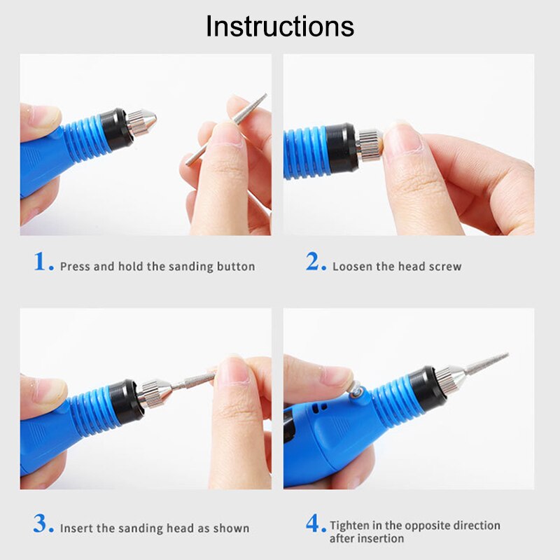 Electric Nail Drill Machine sander nail electric Manicure machine USB Charging nail drill Machine Nail File Equipment Tools