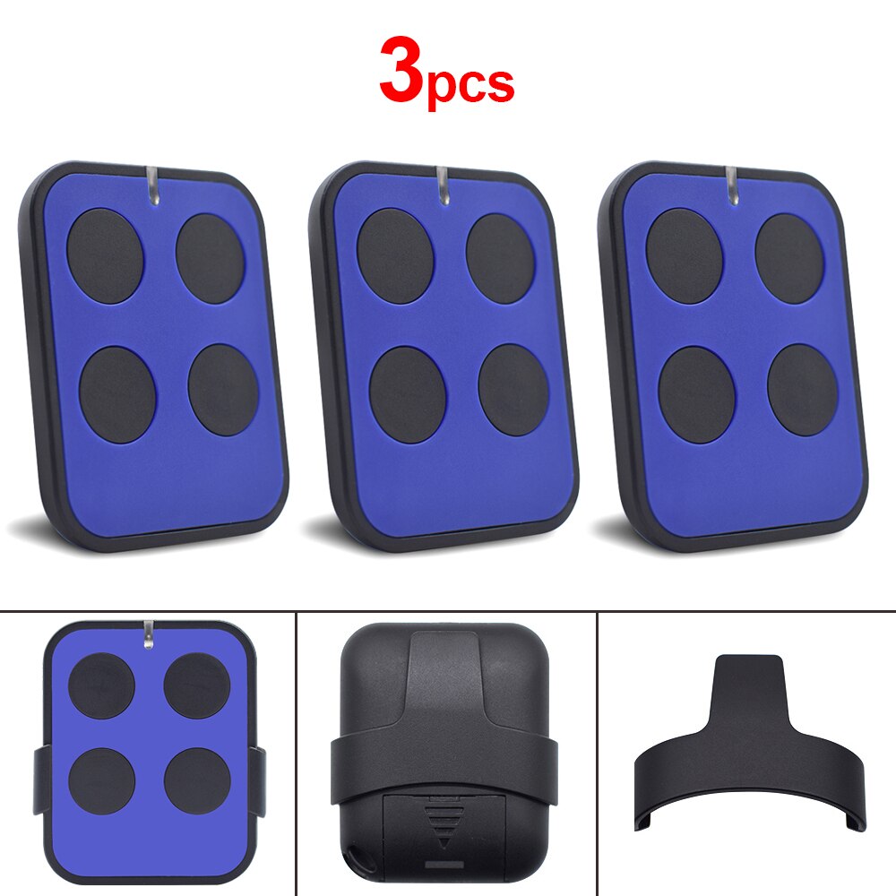 Rolling Code Remote Control Duplicator 287-868MHz Garage Door Opener 4 in 1 Transmitter Gate Keychain Newest Scimagic-Multi: 3pcs Blue