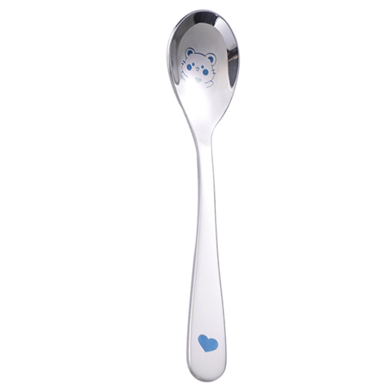 Premium Food Grade Stainless Steel Spoons Teaspoons for Home Dishwasher Safe Ergonomic Handle with Cute Animal Pattern