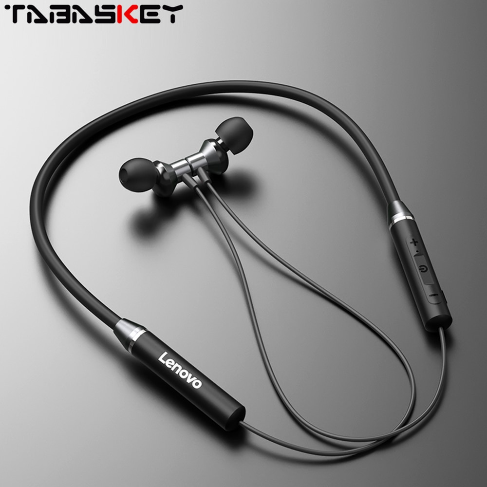 Headphone Bluetooth5.0 Wireless HE05 Headset Magnetic Neckband Earphone IPX5 Waterproof Sport Earbud With Noise Cancelling Mic