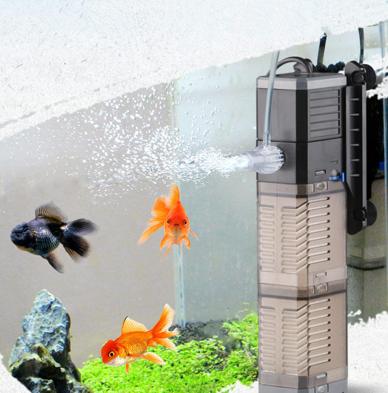 3 in 1 Filter für Aquarium Aquarium Filter Mini Aquarium Filter Aquarium Sauerstoff Tauch Wasserfilter