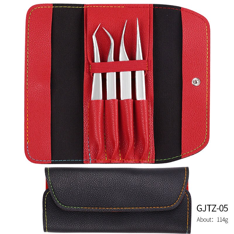 4pcs Dead Skin Remover Set Double-ended Cuticle Push Nail Polish Clean Care Tool Tweezers Pedicure Manicure Stainless Steel Set: 05 Set