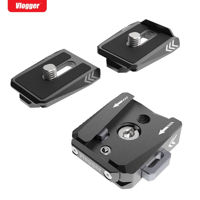 Fotopro QAL-70 Placa De Liberación Rápida Arca Swiss – 70 Mm, Tornillo 1/4″, Compatible Con Trípodes Y Cabezales De Bola