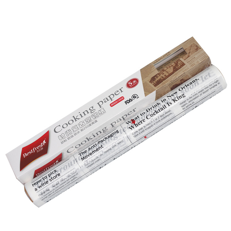 Accesorios de comida de periódico inglés Retro para hornear cocina papel de grasa de alimentaria pan sándwich hamburguesa patatas fritas envoltorios galletas: Blanco