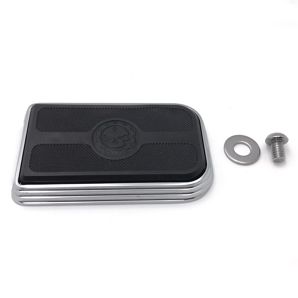 Aftermarket motorcycle parts Chrome Skull Brake Pedal Pad For harley davidson Softail Slim FLS/ Road Glide FLTRX: MT216-107-CD-XIN