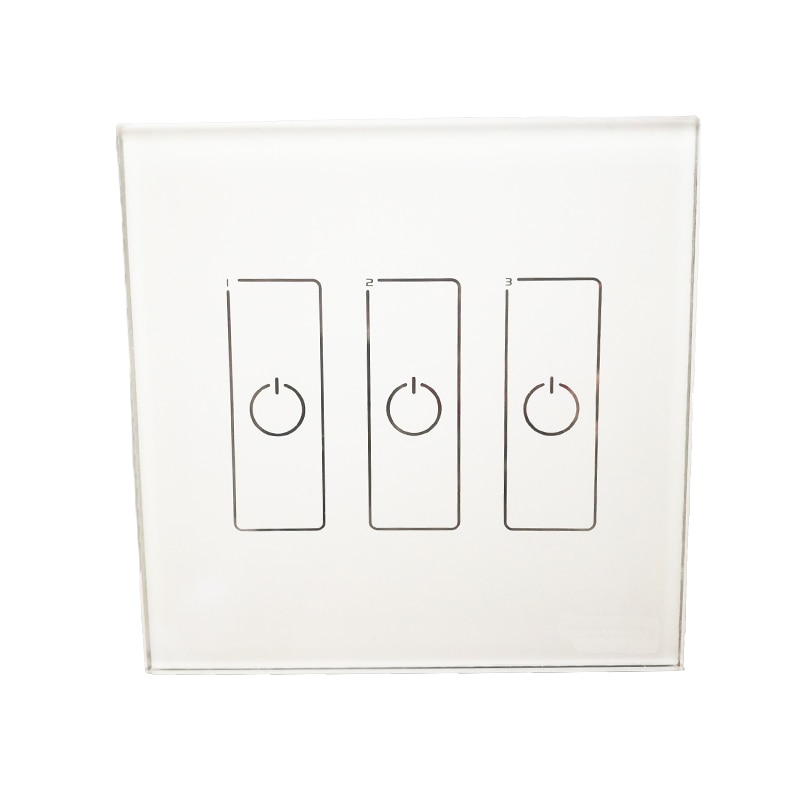 Dali Led Dimmer On/Off Switch 86 Type Wall Mount Touch Panel Dimmable 1 2 3 4 Channel Scene Group Unicast Broadcast Mode