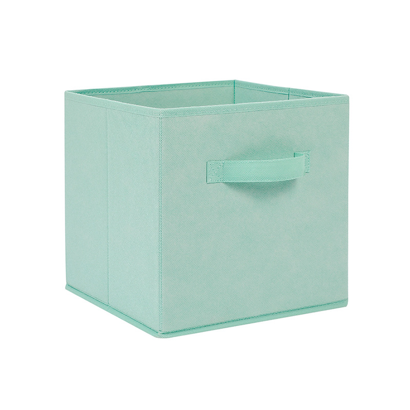 Cube Folding Fabric Storage Box Clothes Storage Bins For Toys Organizers Baskets for Nursery Office Closet Shelf: 01B 10.6x10.6x11 in