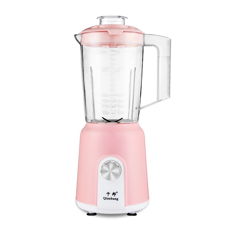 1.5L High Power Blender Mixer Electric Juicer Machine Smoothie Blender Food Processor Personal Juice Blender Cup: Pink