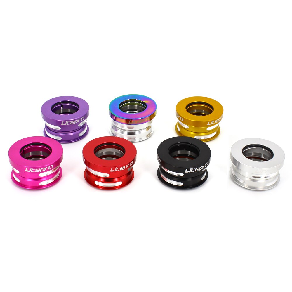 Litepro Vouwfiets Headset Fiets Sealed Bearing Kom Set Headset Cover Kom Set 28.6Mm Bike Frame Vork Balhoofd bmx Onderdelen