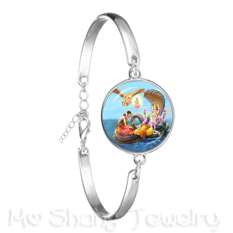 Pulsera de la estatua de Ganesha, brazalete de cadena de budismo indio, Ganesha, Vinayaka, Dios, Vintage,