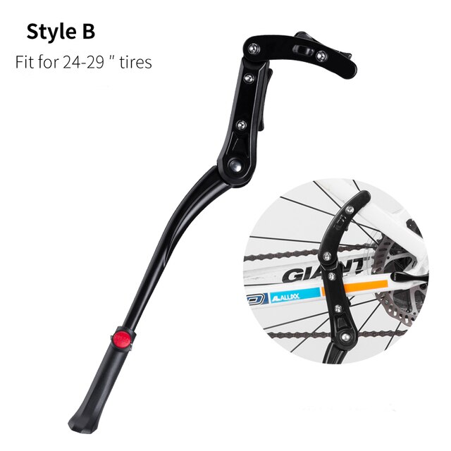 ROCKBROS Bicycle Kickstand Bike Parking Stand Road Bike MTB Racks Side Kick Stand Foot Adjustable 36-40.5cm Bike Holder Footrest: Style B JC1005BK