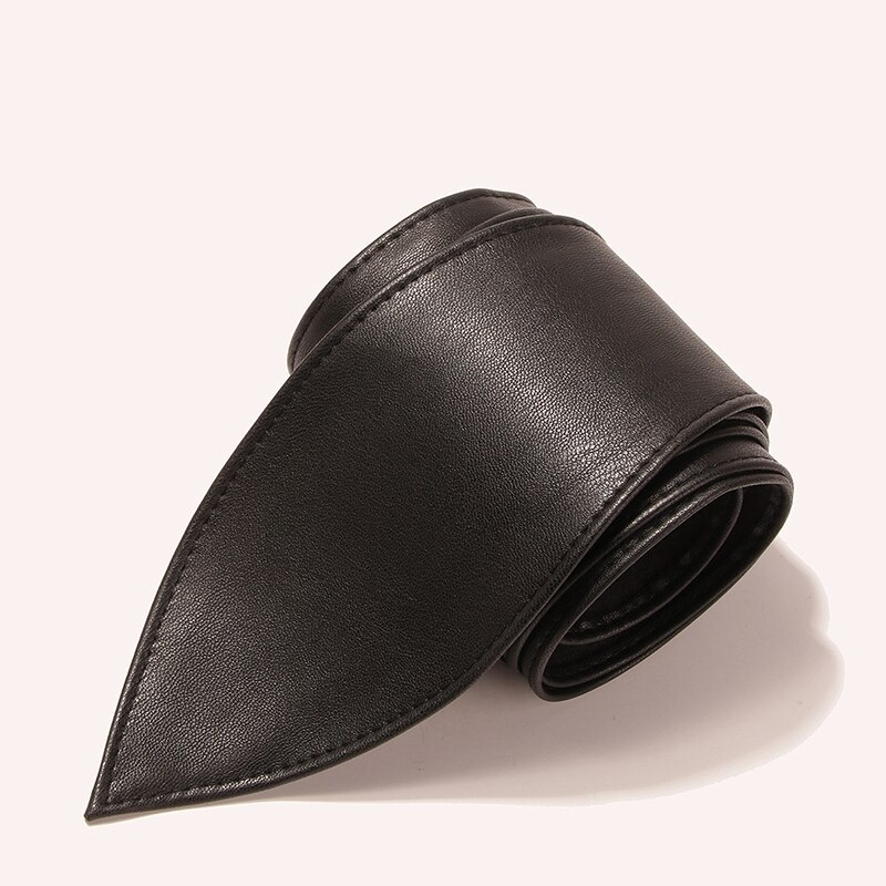 Ceinture à nœud de tempérament, en simili cuir, à la , large, délicat, doux, accessoires pour vêtements,