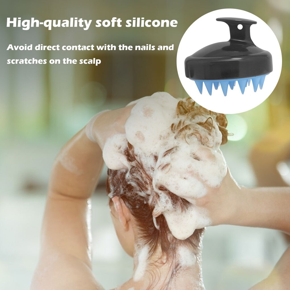 Silicone Hair Comb Head Body Shampoo Scalp Massage Brush Comb Hair Washing Comb Shower Brush Bath Spa Slimming Massage Brush