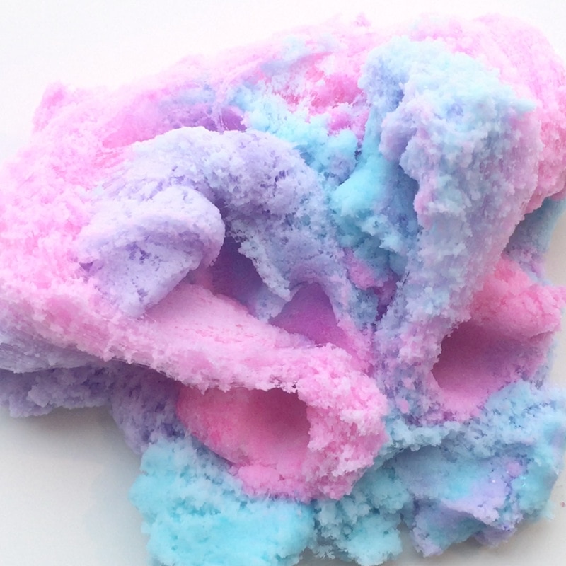 Three colors cloud slime Mud Slime Snow Mud Thousand Silk Slime Slime Decompression Plasticine Toys