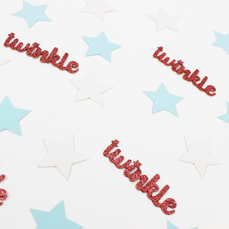 100 stuks roze gouden twinkle star papier confetti babyshower geslacht onthullen snoep gunst doos diy benodigdheden verjaardagsfeest tafeldecoratie: 07